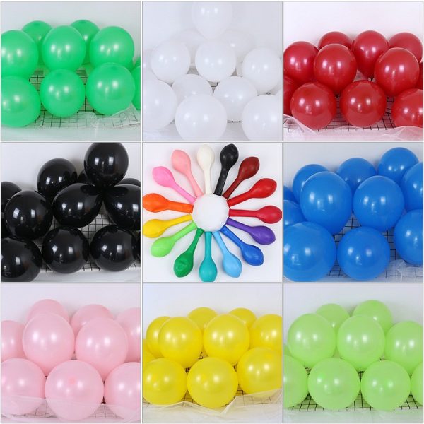 Bóng tròn đủ màu thường 10 inch